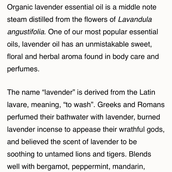 ORGANIC Lavender, Frankincense, Copaiba Balsam, Palo Santo Essential Oil Perfume - Picture 3 of 7